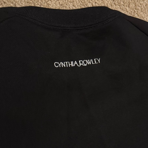 NWT Cynthia Rowley Classic Black Cape Sweatshirt Top - Picture 4 of 4